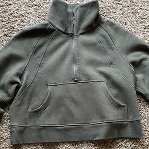 Lululemon Half Zip Funnel Neck Scuba M/L “Carob Brown”